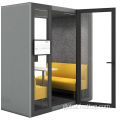 office phone booth movable silence acoustic booth soundproof office meeting pod Supplier